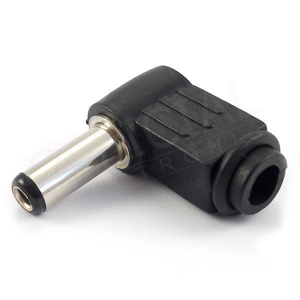 Napájecí vidlice na kabel DC 2,5x5,5x14mm  90°