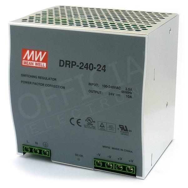 Zdroj MEAN WELL DRP-240-24