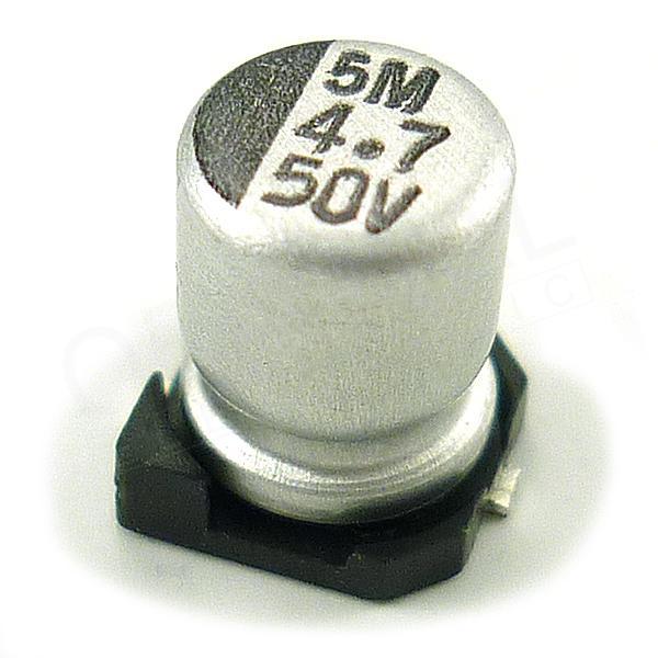 SMD CE 4M7/50V SC-85