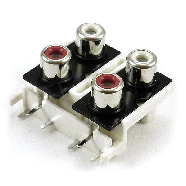 Konektor SCJ-1020-4p, 4x cinch - panel
