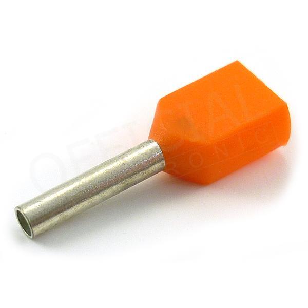 Dutinka dvojitá 2x0,5/8mm oranžová- DID 0,5-8 oranžová