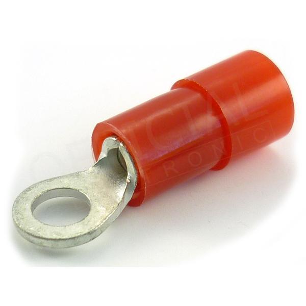 Oko izolované M3/1,5mm2 červené Nylon- OI 1,5-M3/PA