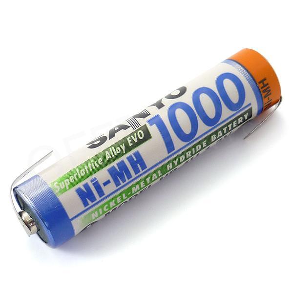 Baterie Sanyo HR-4U AAA NiMH 1000mAh s vývody