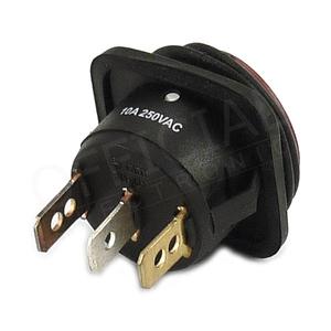 Přepínač ROCKER R13203B8402BBR5 červený