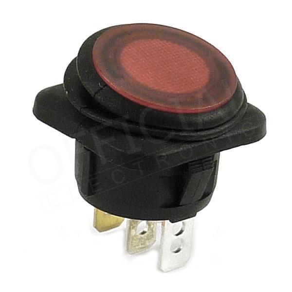 Přepínač ROCKER R13203B8402BBR5 červený