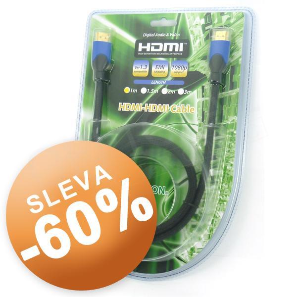 Kabel HDMI A - HDMI A M/M Sunon, 1m v1.3 AKCE