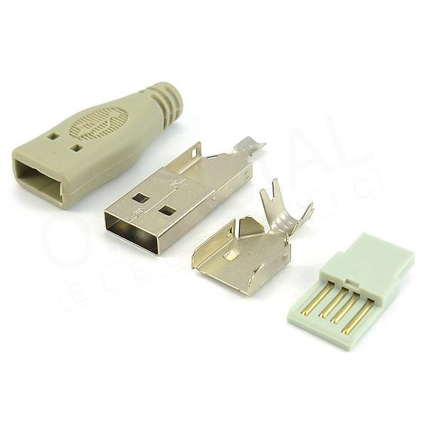 Konektor USB - A na kabel s krytem