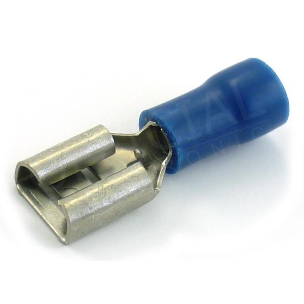 Faston dutinka 6,3x0,8/2,5mm2 poloizolovaná modrá OPP 2,5-68/PA