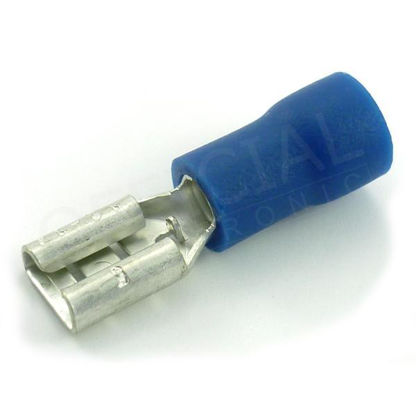 Faston dutinka 2,8x0,5/2,5mm2 poloizolovaná modrá - OPP 2,5-25