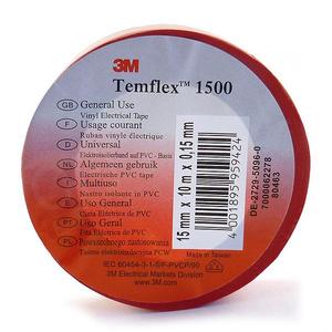 Izolační páska 3M Temflex 1500/15mm červená