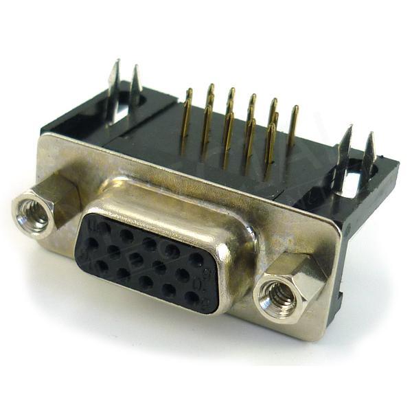 Konektor CANNON VGA 15 Z PCB 90°