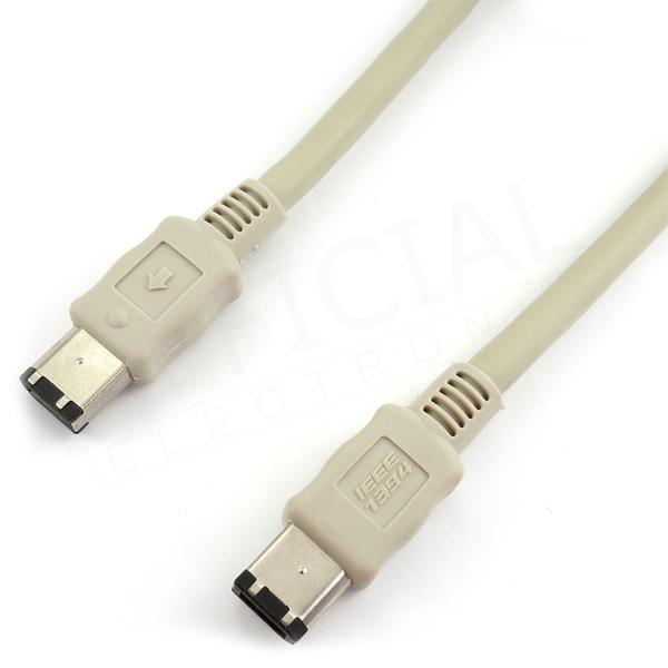 Kabel FireWire IEEE 1394 6/6 3m šedý