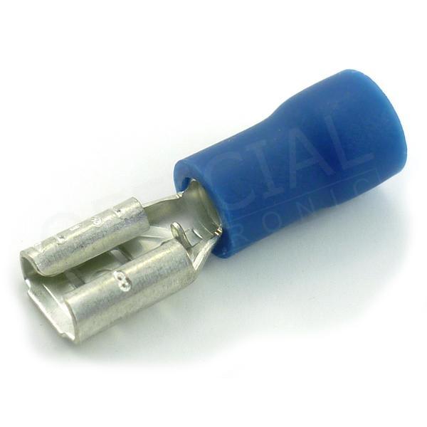 Faston dutinka 4,8x0,8/2,5mm2 poloizolovaná modrá- OPP 2,5-48