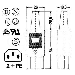 zásuvka na kabel GST3G