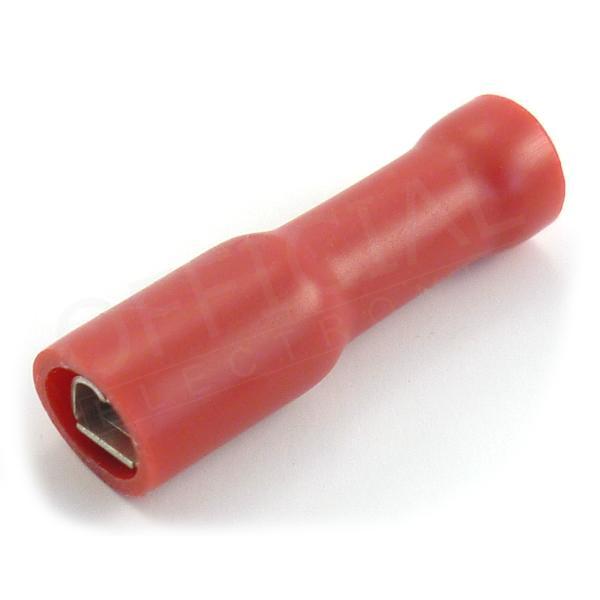 Faston dutinka 2,8x0,5/1,5mm2 celoizolovaná červená- OPC 1,5-25
