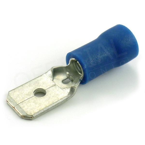 Faston kolík 6,3x0,8/2,5mm2 poloizolovaný modrý- KPP 2,5-68