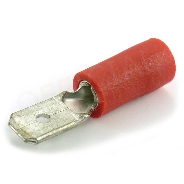 Faston kolík 4,8x0,8/1,5mm2 poloizolovaný červený- KPP 1,5-48