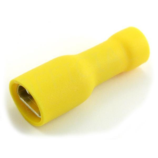 Faston dutinka 6,3x0,8/6,0mm2 celoizolovaná žlutá- OPC 6-68