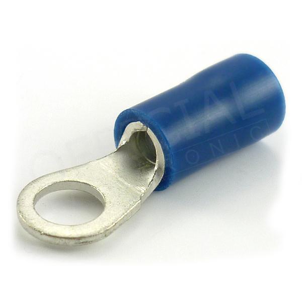 Oko izolované M4/2,5mm2 modré 6mm- OI 2,5-M4/6/PVC