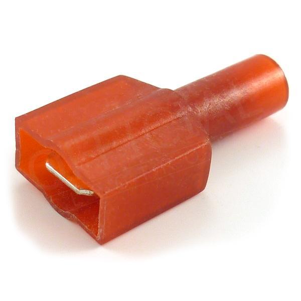 Faston kolík 6,3x0,8/1,5mm2 celoizolovaný červený- KPC 1,5-68