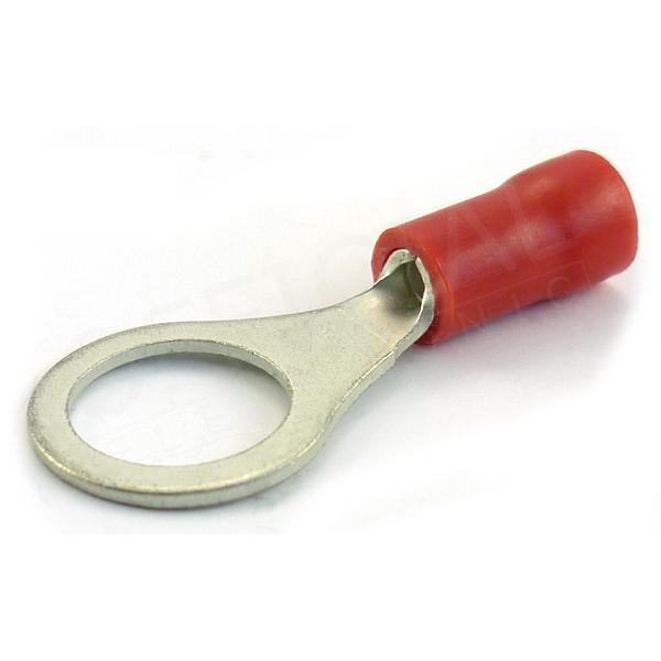 Oko izolované M8/1,5mm2 červené- OI 1,5-M8/PVC