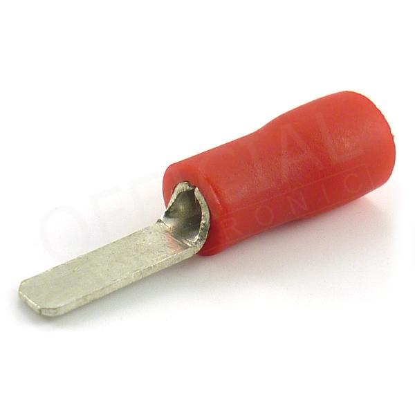 Faston kolík 2,8x0,5/1,5mm2 poloizolovaný červený- KPP 1,5-25