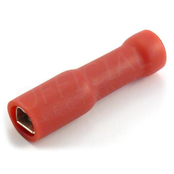 Faston dutinka 2,8x0,8/1,5mm2 celoizolovaná červená- OPC 1,5-28